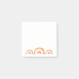 Oranje Waterverf Regenboog Post-it® Notes