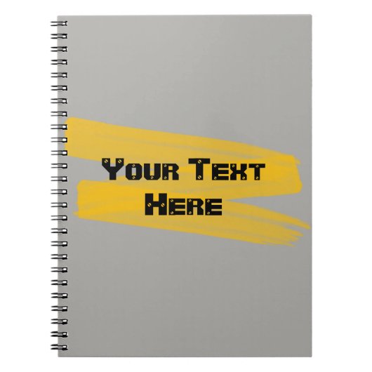 Oranje Waterverf Slag Notitieboek (Voorkant)