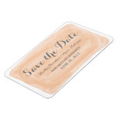 Oranje Waterverf sparen de Magnet van de Datum Magneet (Linkerzijde)