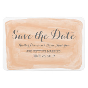 Oranje Waterverf sparen de Magnet van de Datum Magneet