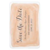 Oranje Waterverf sparen de Magnet van de Datum Magneet (Verticaal)