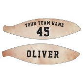 Oranje Waterverf Speler Team Naam Nummer Basketbal (Panelen)