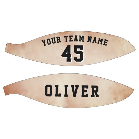 Oranje Waterverf Speler Team Naam Nummer Basketbal (Panelen)