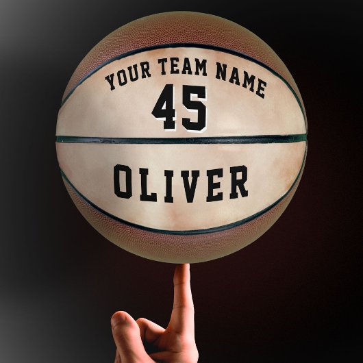 Oranje Waterverf Speler Teamnaam Nummer Basketbal