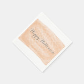 Oranje Waterverf Spider Web Halloween Servet (Hoek)