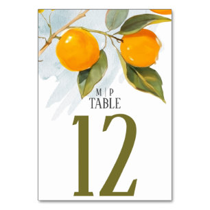 Oranje waterverf thema Heldere kleuren Kaart
