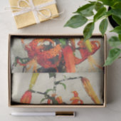 Oranje Waterverf Tiger Lily 1 Tissuepapier (Geschenk)