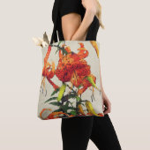 Oranje Waterverf Tiger Lily 1 Tote Bag (Dichtbij)