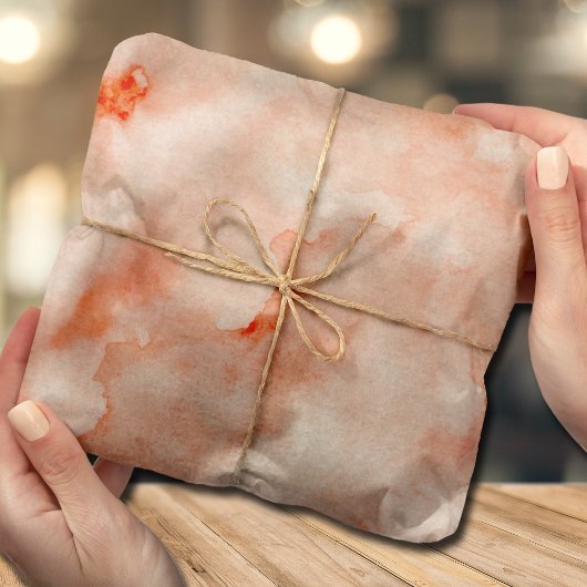 Oranje Waterverf Tissuepapier