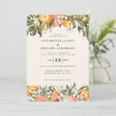 Oranje waterverf van citrusvruchten - botanische m (Staand voorkant)