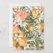 Oranje waterverf van citrusvruchten - botanische m (Achterkant)