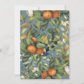 Oranje waterverf van citrusvruchten - botanische m (Achterkant)