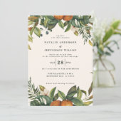 Oranje waterverf van citrusvruchten - botanische m kaart (Staand voorkant)