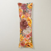 Oranje Waterverf van de herfst van de Herfst Burgu Lichaamskussen (Voorkant Verticaal)