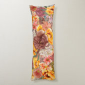 Oranje Waterverf van de herfst van de Herfst Burgu Lichaamskussen (Achterkant (Verticaal))