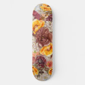 Oranje Waterverf van de herfst van de Herfst Burgu Persoonlijk Skateboard (Voorkant)
