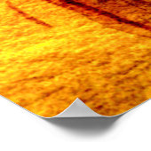 Oranje Waterverf van Sadheid Schilderen Poster (Hoek)