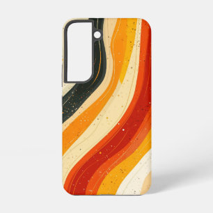 Oranje Wave Rush Telefoonhoes Samsung Galaxy Hoesje