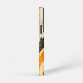 Oranje Wave Rush Telefoonhoes Samsung Galaxy Hoesje (Rechterkant)