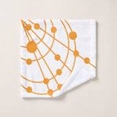 Oranje web bad handdoek (Wasdoekje)