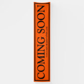 Oranje website voor zwartwerk binnenkort beschikba spandoek (Verticaal)