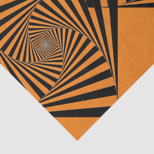 ORANJE Weefselpapier HALLOWEEN PSYCHEDELISCH PATRO Tissuepapier (Detail)