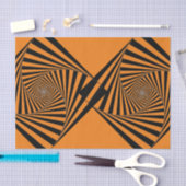 ORANJE Weefselpapier HALLOWEEN PSYCHEDELISCH PATRO Tissuepapier (Craft)