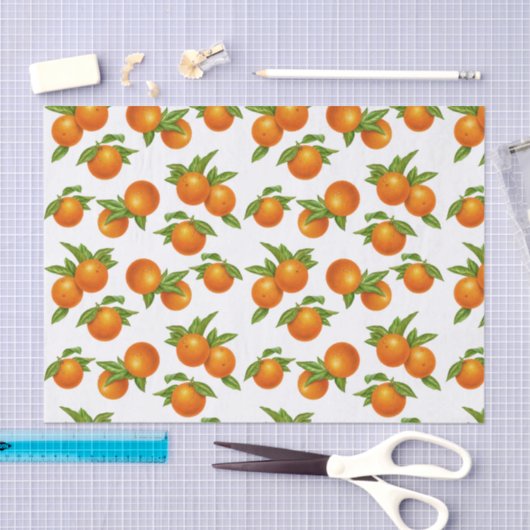 Oranje weefselpapier tissuepapier (Craft)