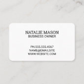 Oranje weefselstructuur | goudgeborsteld visitekaartje (Achterkant)