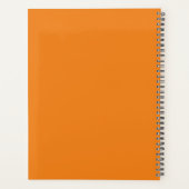 Oranje Weekly Maandelijkse Business Planner (Achterkant)