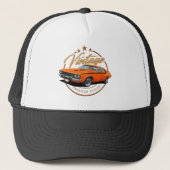 Oranje  wegwerper trucker pet (Voorkant)