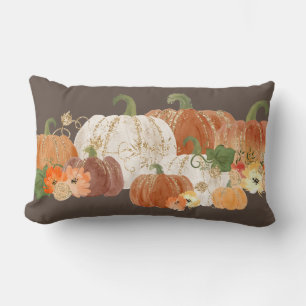 Oranje White Gold Pumpkins Herfst Autumn Land Kussen