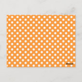 Oranje | White Party Flag Bunting Banner Post Card Briefkaart (Achterkant)