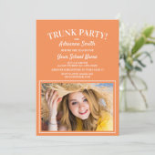 Oranje White Trunk College Foto Kaart (Staand voorkant)