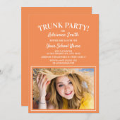Oranje White Trunk College Foto Kaart (Voorkant / Achterkant)