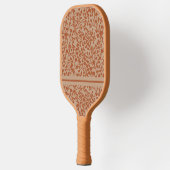 Oranje wijnstokken in brand pickleball paddle (Links)