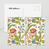 Oranje Wildbloemen Blauw en Witte Bloemen Nieuw Ad Briefkaart (Voorkant / Achterkant)