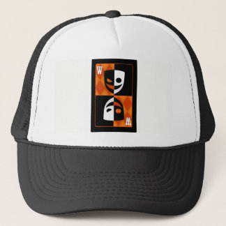 Oranje Wildcard Poker Diamonds Trucker Hoed Pet
