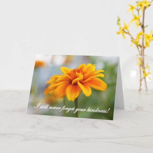 Oranje wilde bloem kaart (Gele Bloem)