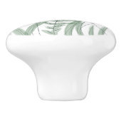 Oranje wilde bloemen keramische knop (Zijkant)