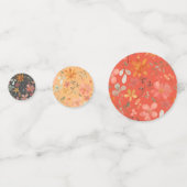 Oranje wilde bloemen Thanksgiving herfst Confetti (Voorkanten)