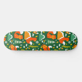 Oranje wilde herfst winter bos vos persoonlijk skateboard (Horizontaal)
