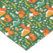 Oranje wilde herfst winter bos vos tafelkleed (Gekanteld)