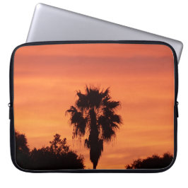 Oranje winter Florida zonsondergang op een laptoph Laptop Sleeve