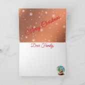 Oranje winter kaart (Binnen)