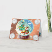 Oranje winter kaart (Voorkant)