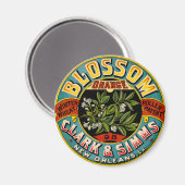 Oranje wintertarwe Blossom Magneet (Voorkant / Achterkant)