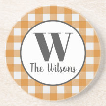 Oranje wit buffelmonogram