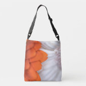 Oranje % wit crossbody tas (Achterkant)
