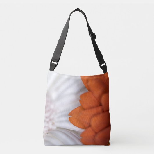 Oranje % wit crossbody tas (Voorkant)